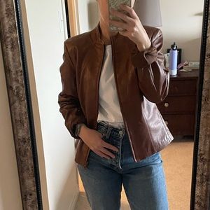 Danier Brown Leather Jacket